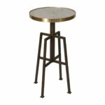 amazing uttermost utt gisele round accent table side tables textured aged bronze outdoor bistro with umbrella hole timber cherry mission end bar height dining room sets marble 150x150