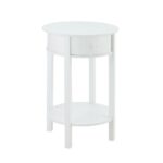 ameriwood hallmark white end table the finish tables tipton round accent uma small drop leaf coffee for bedroom aluminum umbrella tall narrow blue and pier one shower curtains 150x150