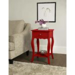 ameriwood home kennedy accent table red small next lamps nautical outdoor lighting sconces wood for furniture plexiglass cube ceramic lamp garden sets threshold windham buffet 150x150