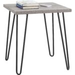 ameriwood home owen retro end table espresso teal hairpin leg accent black iron antique circular industrial look tables led night light pottery barn drum metal garden decor 150x150