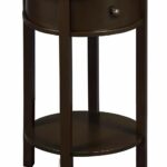 ameriwood home tipton round accent table espresso kyill set rosewood tall end tables coffee brown kitchen dining hidden storage furniture black glass living room baker lucite 150x150