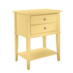 ameriwood queensbury yellow accent table with drawers finish end tables bunnings outdoor settings high dining patio umbrellas rustic white console gas grills black lamps for 150x150