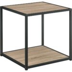 ameriwood sun valley distressed gray oak accent table with metal end tables dark wood frame acrylic coffee ikea console storage windham threshold furniture patio umbrella large 150x150