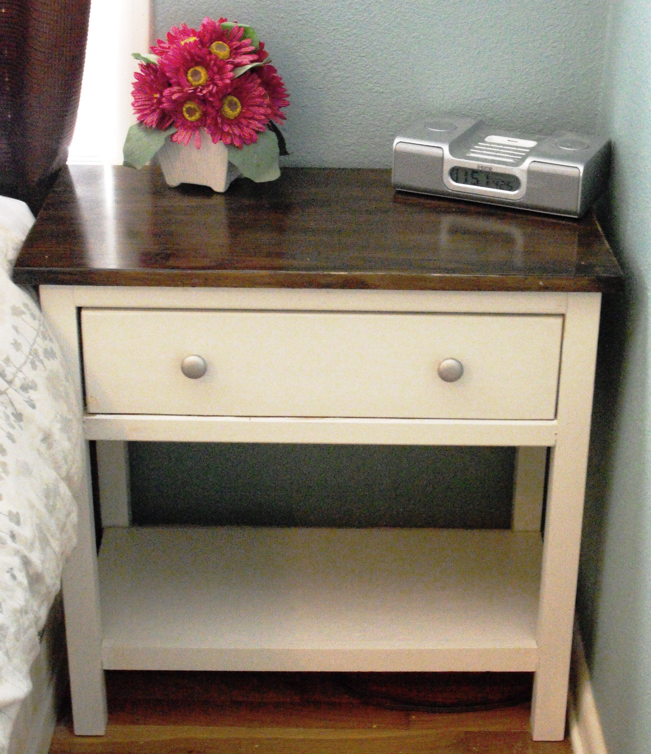 ana white farmhouse bedside table diy projects style accent side clearance pottery barn mini lamp led floor leather trunk outside bar furniture screw coffee legs ikea wall half
