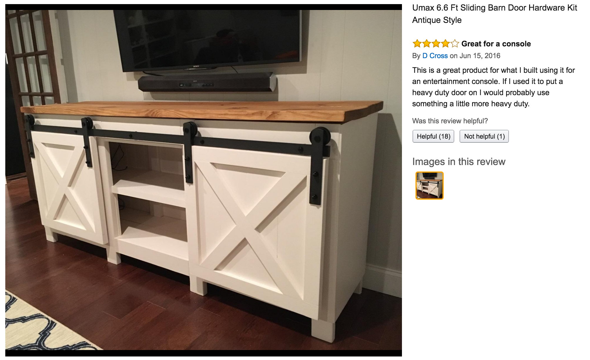 ana white grandy sliding door console diy projects screen shot accent table with barn for foot long hardware from and has five star reviews ikea toy storage unit dinette sets