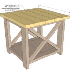 ana white rustic end table diy projects farmhouse plans christmas dining room decorations milling road furniture woods lamp kitchen side ikea small oak navy blue accent wall dog 150x150