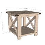 ana white rustic end table diy projects square wood accent rectangular nest tables counter height kitchen with storage cordless buffet lamps extra large patio umbrella wide 150x150