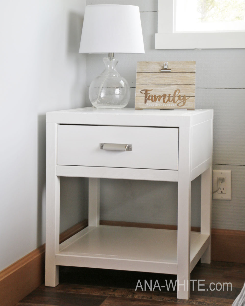 ana white simple modern bedside table diy projects nightstand plans accent with power strip glass and brass cocktail tables pottery barn trestle yard chairs bedroom chair teal