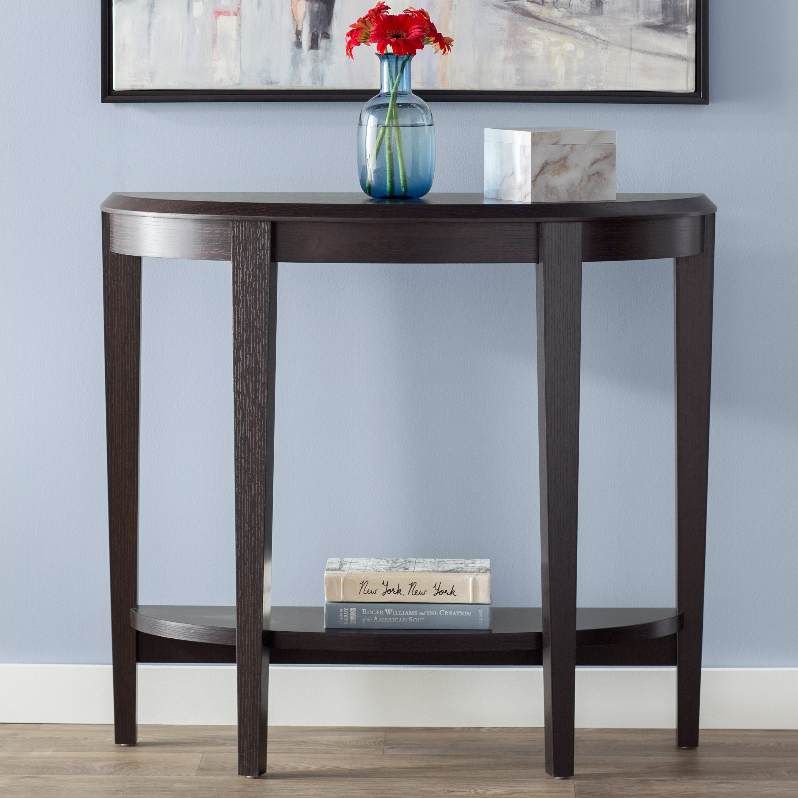 andover mills blakeway half moon console table reviews accent brushed nickel lamps pedestal narrow hallway round oak what porch furniture clearance modern replica target bedside