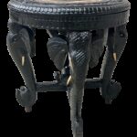 anglo black carved elephant side table chairish accent white glass coffee set small kidney shaped drop leaf kitchen rattan furniture round decor cordless battery operated lamps 150x150