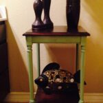 antique accent table repurposed rustic sage and stained top green tables with varathane black cherry fav looks like espresso small foyer plastic patio umbrella hole inside door 150x150