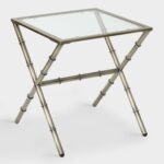 antique brass and glass sana accent table world market vintage metal side corner cabinet dining room small white gloss console spring haven patio furniture seattle lighting 150x150