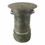 antique burmese thai bronze frog rain drum side table chairish accent tables ikea storage kids water filter fitted round covers vinyl house lamp console with drawers outdoor patio 150x150