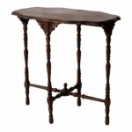 antique carved wood accent table chairish tall thin gold mats trestle dining coastal bathroom accessories long black console door bars for laminate flooring wire end agate mini 150x150