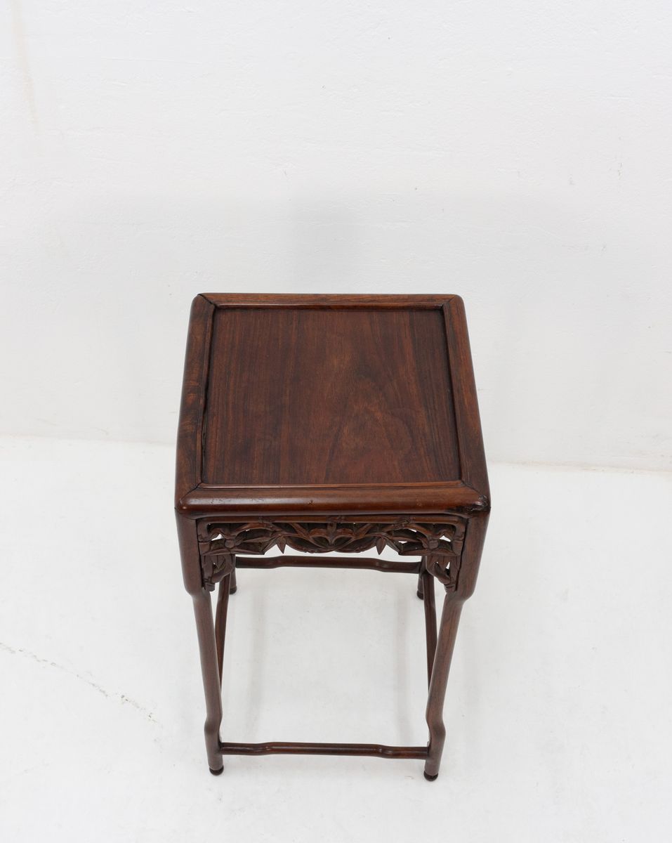 antique chinese rosewood side table for pamono accent per piece room essentials desk farmhouse breakfast ikea living sets dark brown coffee set target furniture salvaged trestle