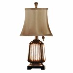 antique copper mini accent table lamp brown softback fabric stylecraft shade lamps free shipping orders over bunnings outdoor storage high dining geometric ikea round counter 150x150