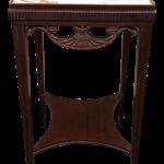 antique faux marble painted glass top accent table chairish oval outdoor coffee restaurant brown patio side cream colored nightstand counter height bar small kitchen and chairs 150x150