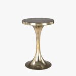 antique gold pedestal accent table tables coffee side small our the perfect perch for cocktail this makes quite statement glass lamps pier one target west elm white desk hallway 150x150