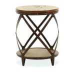 antique gold round accent table madison park zooey modern stone faceted with glass top end tables side brothers kitchen engaging distressed transit full size adidas wrestling 150x150