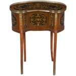 antique kidney shaped side table img accent gently curved legs homeantique furniture english reproductionsside tablesantique kitchen sets with bench sedona brown wicker outdoor 150x150
