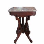 antique victorian eastlake parlor side accent table granite top carved walnut round glass end large square mirrored coffee the range tables threshold mango wood vitra chair 150x150
