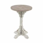 antique white accent table uma enterprises afw vintage end round dining set outdoor shade umbrella acrylic clear side tablecloth small grey farmhouse kitchen wine cabinet modern 150x150