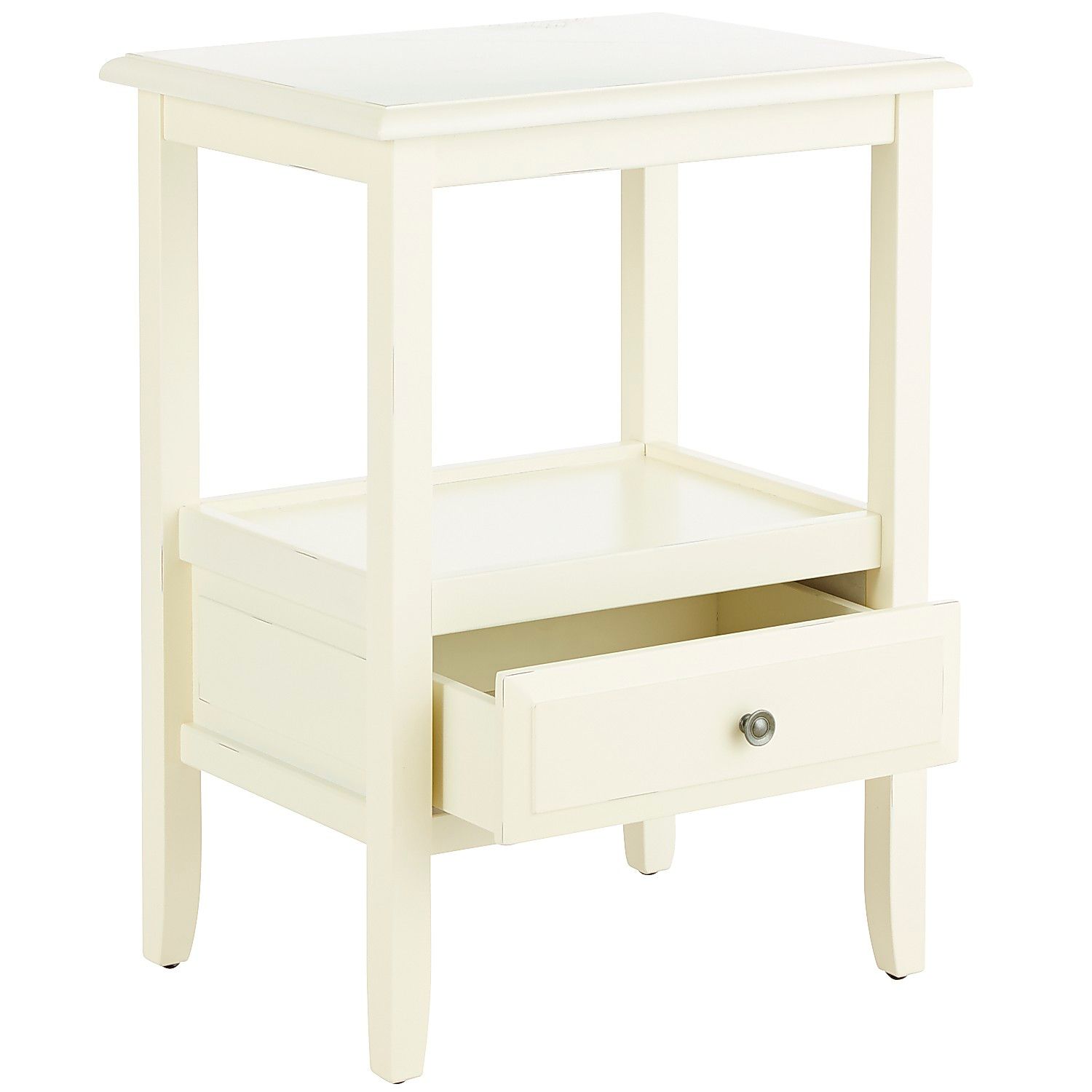anywhere antique white end table with knobs pier imports one accent inch round bar storage cabinet wrought iron patio dining currey and company lighting target circular solid wood