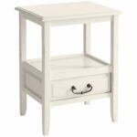 anywhere antique white end table with pull handles pier imports one accent collection floor standing lamps drop side lawn chair umbrella target circular pottery barn dishes lucite 150x150