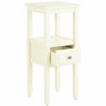 anywhere antique white pedestal table with knobs pier imports one accent mainstays parsons desk drawer lawn chair umbrella small end tables target pottery barn dishes garden 150x150