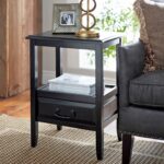 anywhere rubbed black end table with pull handles pier imports one accent yellow target verizon ellipsis metal frame pottery barn white dishes patio furniture side pool covers 150x150