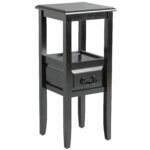 anywhere rubbed black pedestal table with pull handles pier imports one accent marble side tables living room patterned chairs metal frame end decorative boxes lids urn lamp solid 150x150