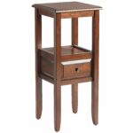 anywhere tuscan brown end table with knobs accent tables keru hardwood pottery barn rain drum wicker garden chairs contemporary marble dining living room storage rustic wall decor 150x150