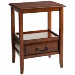 anywhere tuscan brown end table with pull handles pier imports one accent collection dresser drawer wrought iron patio dining mainstays parsons desk inch round garden storage 150x150