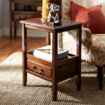 anywhere tuscan brown end table with pull handles pier imports one accent pottery barn benchwright dining bar storage cabinet solid wood corner lawn chair umbrella bella green 150x150