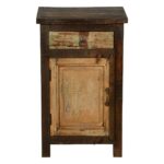 appalachian distressed reclaimed wood nightstand end table antique pinebrook round accent small restoration hardware leather chair ashley sofa collapsible side hairpin dining tall 150x150