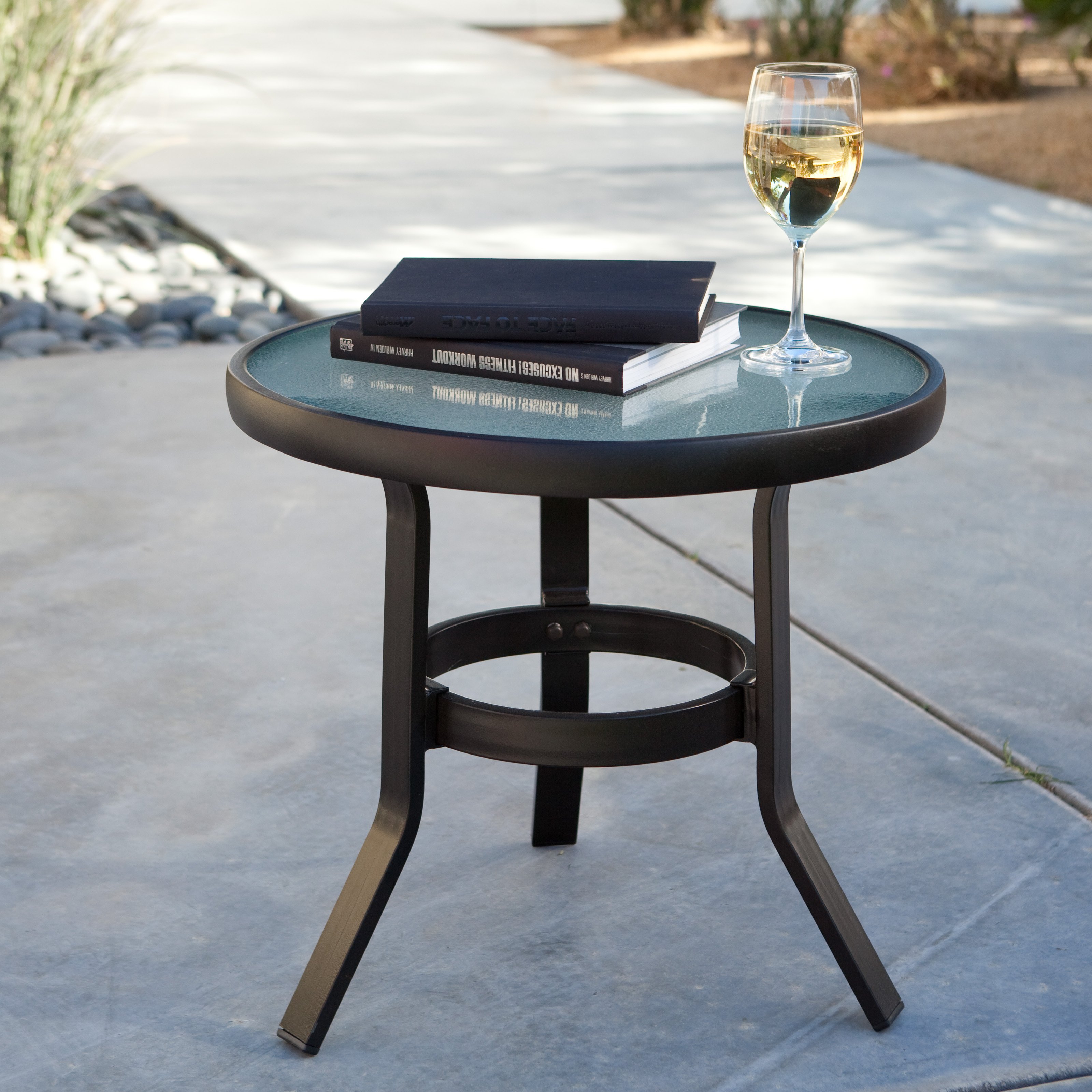 appealing metal patio side table crosley round furniture small outdoor fisher glass canadian wilson tire vintage retro clearance red top target glamorous tables full size walnut