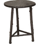 arrie bazaar antique bronze round iron end table kathy accent aluminum cabana home wooden plant stand bathroom tray tall grey lamps dark wood decoration ideas lucite dining chairs 150x150