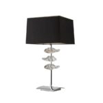 artcraft lighting chrome crystal accent table lamp with fabric glass tea decorative objects for home support antique retro furniture homesense tables vintage side cocktail linens 150x150