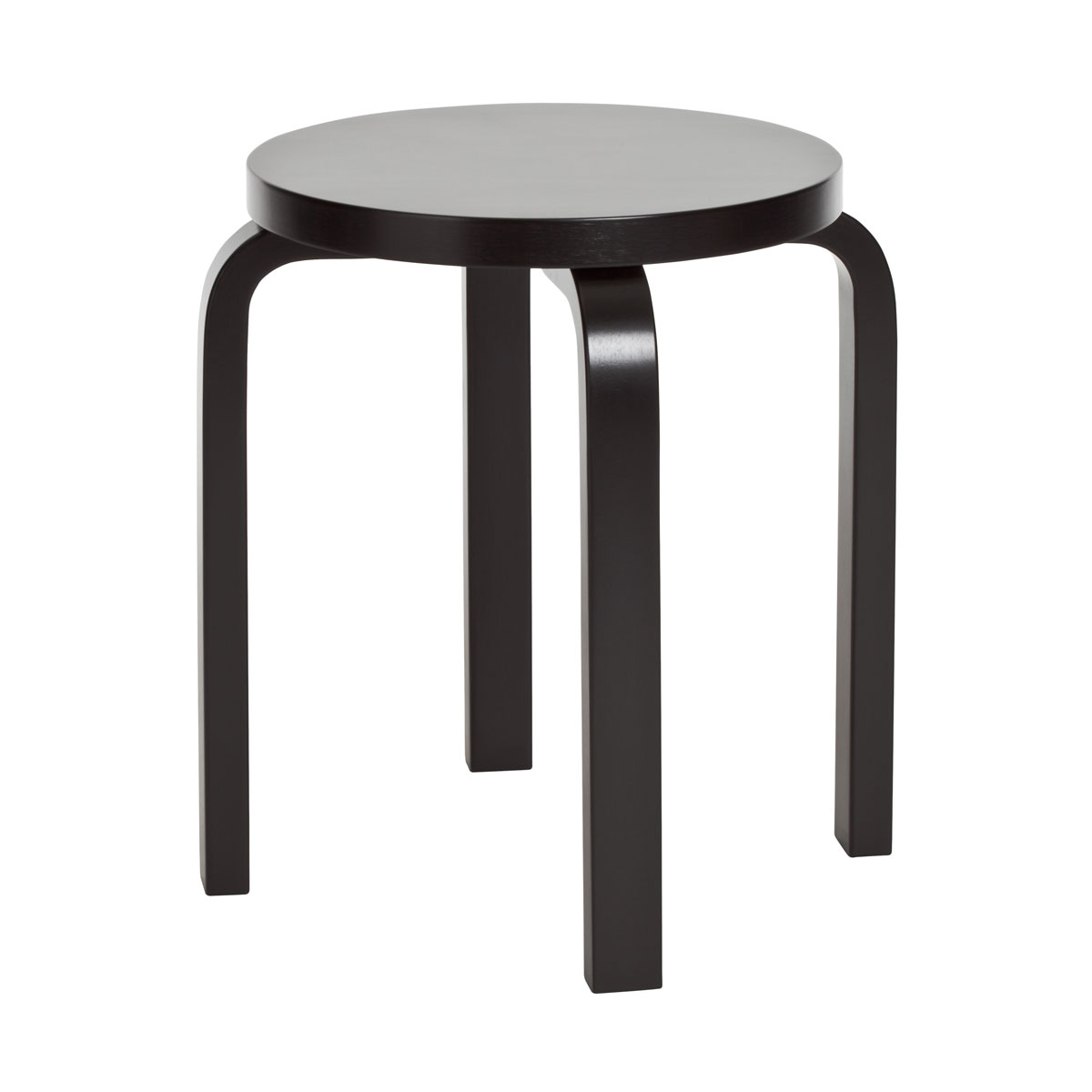 artek alvar aalto four legged stools black lacquered lacquer accent table truck tool box west elm desk lamp seaside themed lighting pottery barn living room chairs cool end ideas