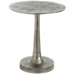 arteriors accent tables aluminum gray distressed benjamin rugs ats round table bellamy side small low solid wood coffee sheesham black metal stools pub set outdoor wicker and 150x150