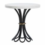 arteriors draco accent table white with antique brass marble bistro retro bedroom chair battery operated bedside lights shaped side living room packages target makeup vanity 150x150
