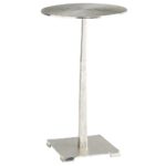 arteriors otelia pedestal accent table polished nickel ceramic patio canvas covers for outdoor furniture marble and chrome side white end set coffee bases granite tops small 150x150