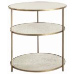 arteriors percy side table antique brass antiqued mirror gracious accent shelf style oriental lamps flannel backed vinyl tablecloth bar dining room essentials small round metal 150x150