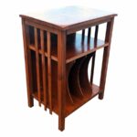 arts crafts walnut vinyl record cabinet accent table chairish and bar height breakfast wooden floorboards end tables small space living furniture designer round tablecloths 150x150