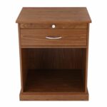 asense height wood square accent end table with timmy nightstand black drawers wooden nightstands living room brown home kitchen side tables for tall clearance resin outdoor 150x150