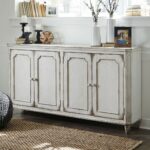 ashley furniture mirimyn door accent cabinet antique white round table making rustic coffee metal nic tables cherry glass tall toolbox chest cabinets ceiling chandelier peekaboo 150x150