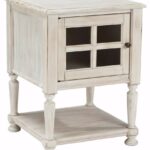 ashley furniture signature design mirimyn chair side farmhouse style accent table end cottage chipped white kitchen dining leather trunk room and board rugs wicker mini bedside 150x150