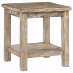 ashley furniture signature design vintage chair side barnwood accent table end rustic brown kitchen dining white and gold nightstand farmhouse patio las vegas glass sheesham wood 150x150