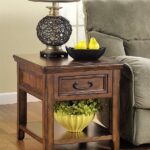 ashley furniture signature design woodboro chair side end table accent tables rustic style square dark brown long wall mirror large garden and chairs cover teak office desk pier 150x150