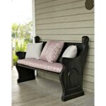 assembled front porch pews for less indoor outdoor solid wood pew bench with waterfall ends uttermost sinley accent table end height hand percussion instruments drink small wicker 150x150